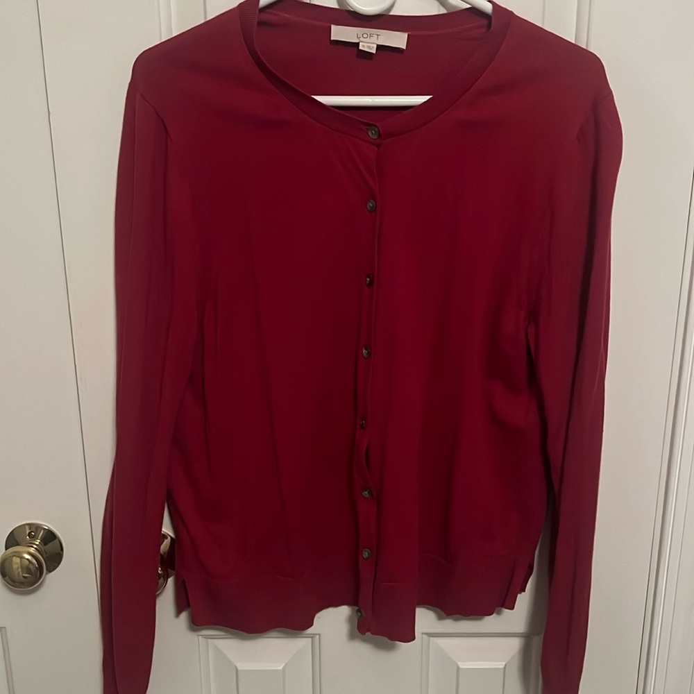 Woman’s Loft Raspberry Cardigan